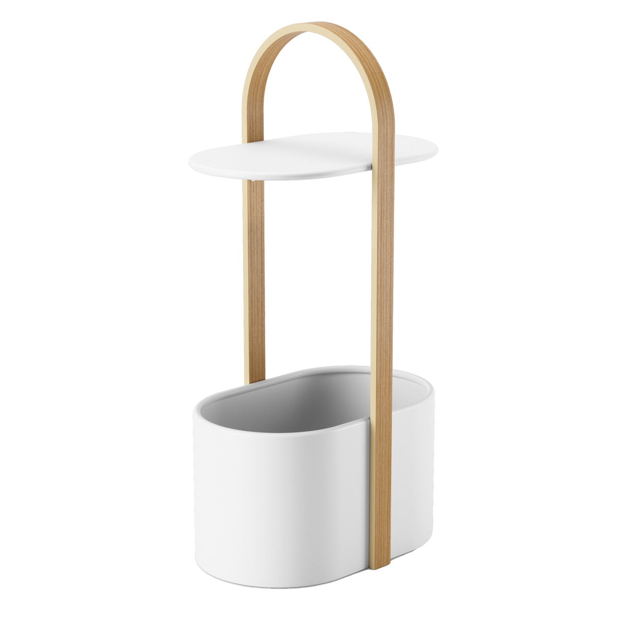 Umbra Bellwood Storage Table White & Natural