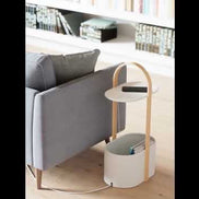 Umbra Bellwood Storage Table White & Natural