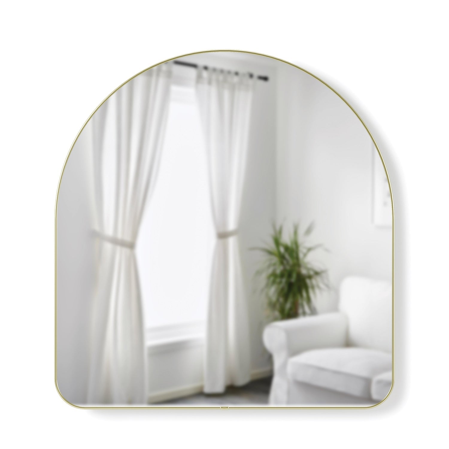 Umbra Hubba Arched Mirror Brass