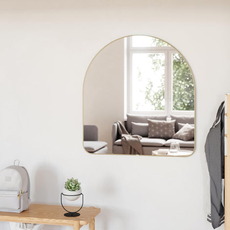 Umbra Hubba Arched Mirror Brass