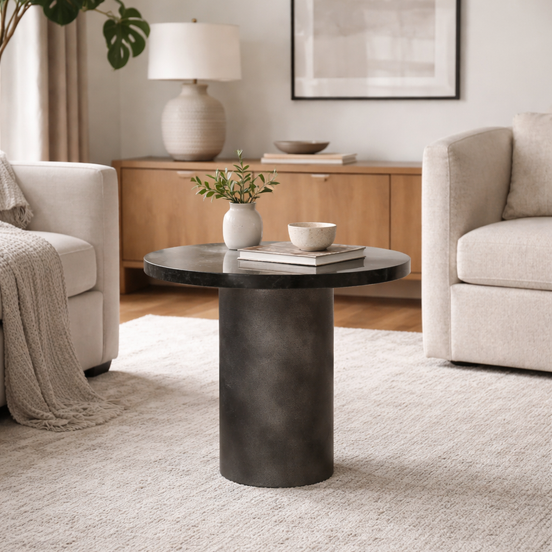 Axen Side Table Black & Grey