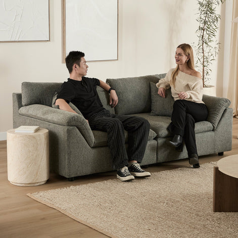 Emery 2 Seater Modular Sofa Grey