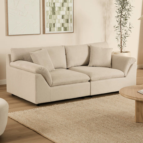Emery 2 Seater Modular Sofa Oat