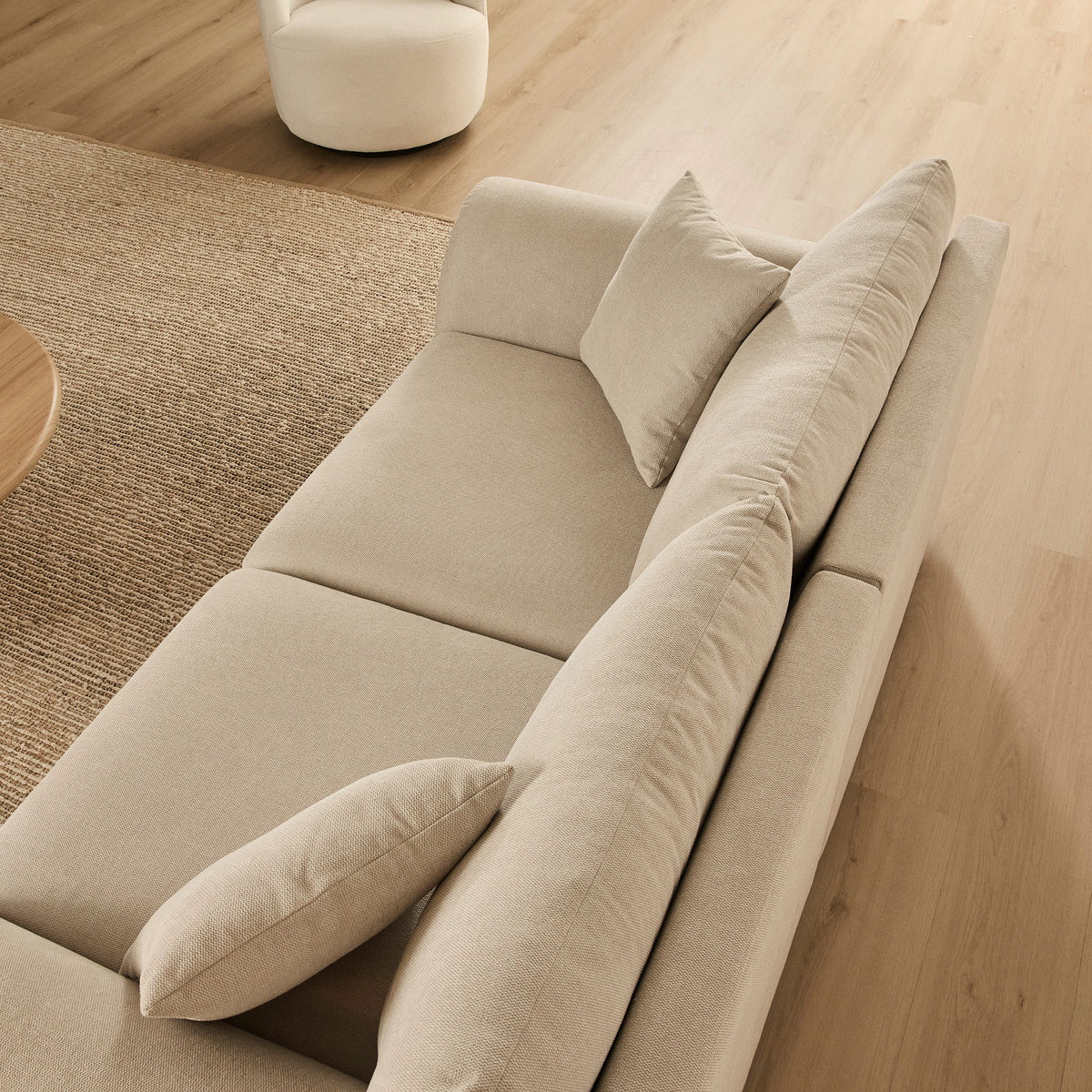 Emery 2 Seater Modular Sofa Oat