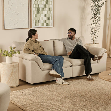 Emery 2 Seater Modular Sofa Oat