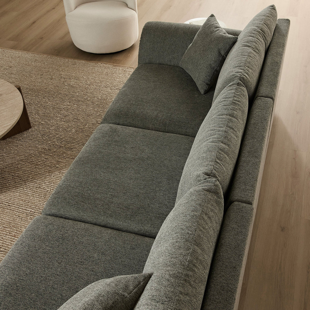Emery 3 Seater Modular Sofa Grey