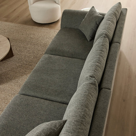 Emery 3 Seater Modular Sofa Grey