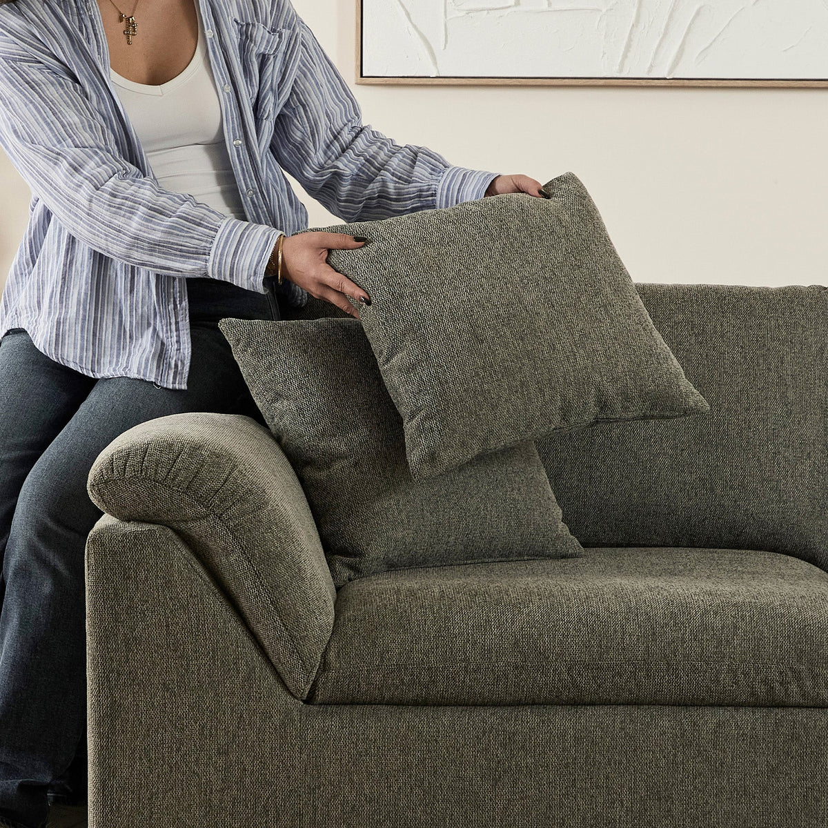 Emery 3 Seater Modular Sofa Grey