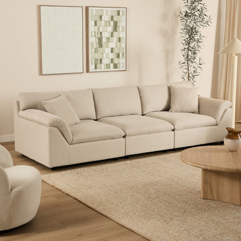 Emery 3 Seater Modular Sofa Oat