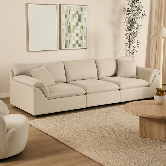 Emery 3 Seater Modular Sofa Oat