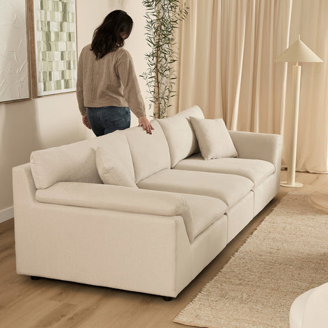Emery 3 Seater Modular Sofa Oat