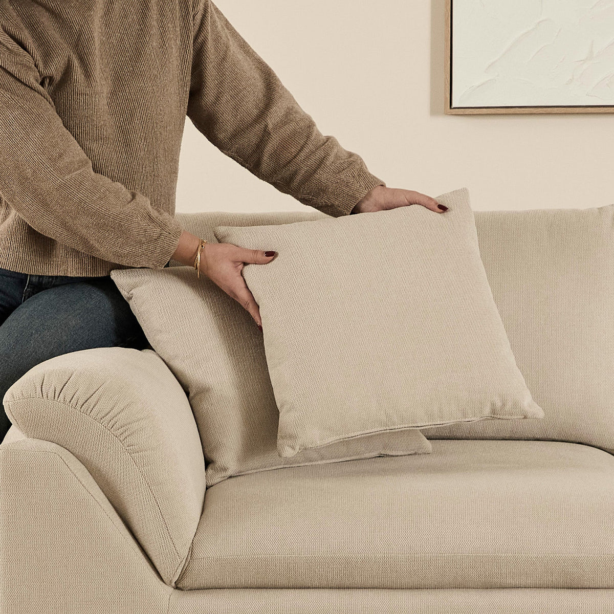 Emery 3 Seater Modular Sofa Oat