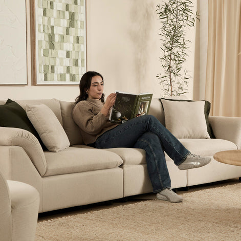 Emery 3 Seater Modular Sofa Oat