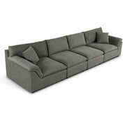 Emery 4 Seater Modular Sofa Grey