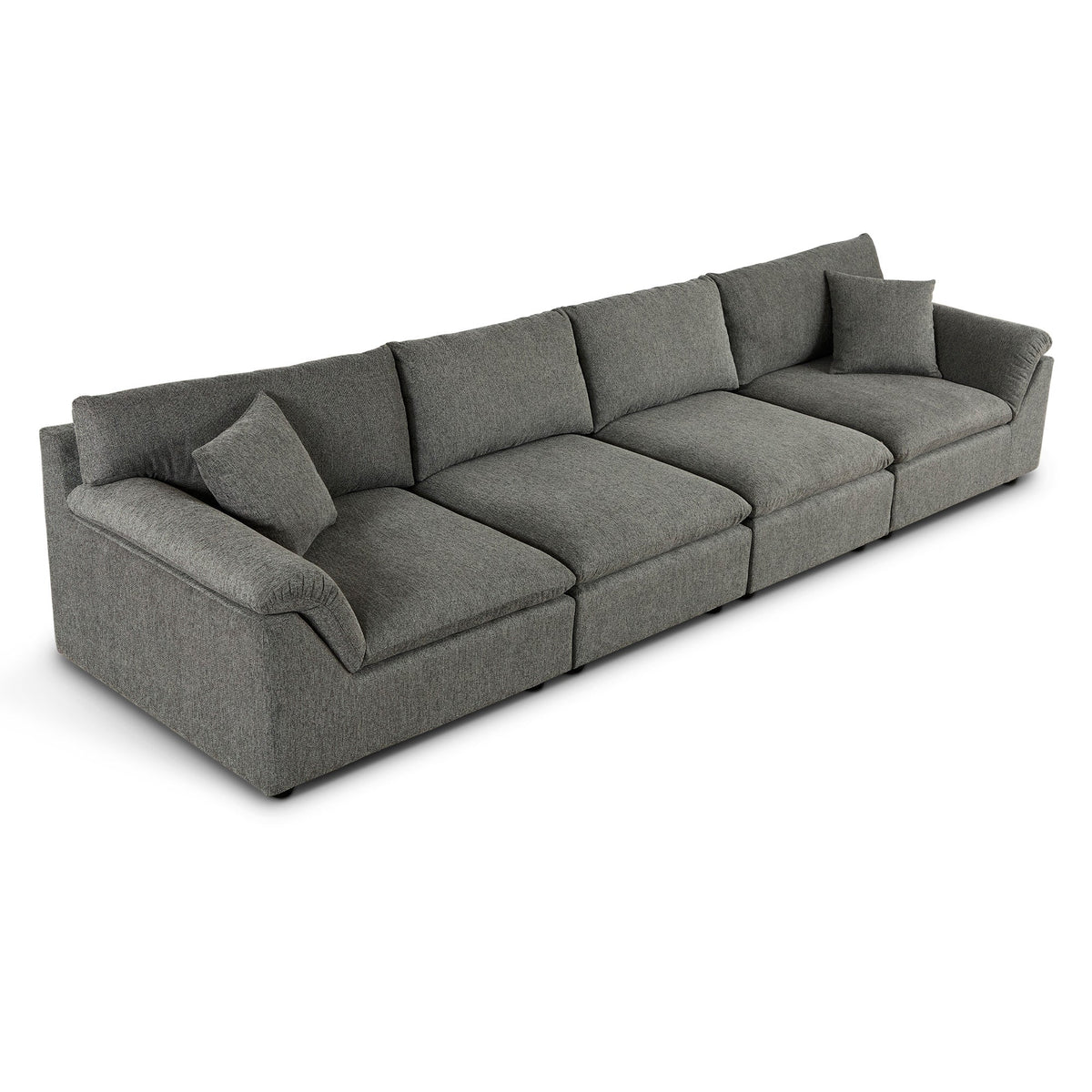 Emery 4 Seater Modular Sofa Grey