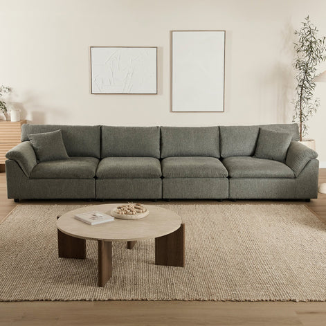 Emery 4 Seater Modular Sofa Grey