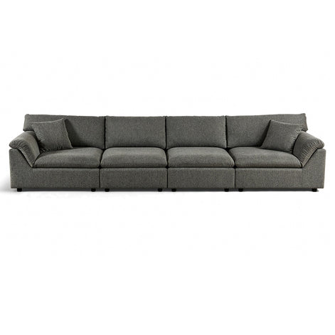 Emery 4 Seater Modular Sofa Grey