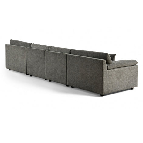 Emery 4 Seater Modular Sofa Grey