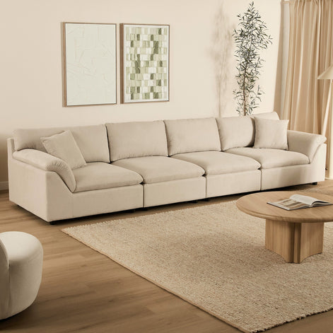 Emery 4 Seater Modular Sofa Oat