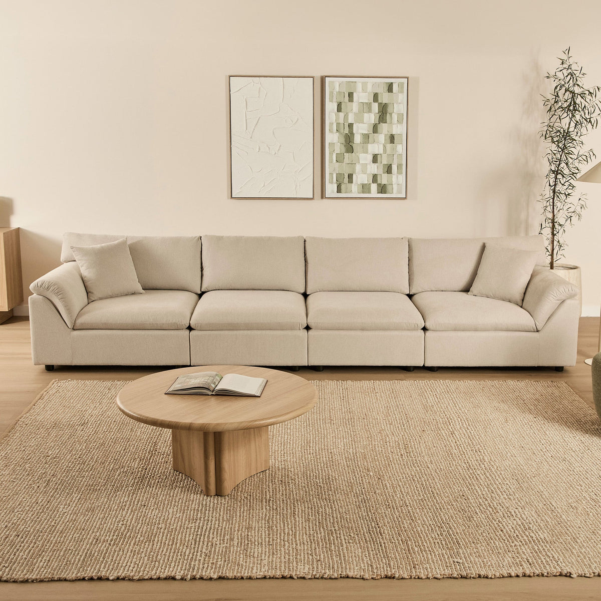 Emery 4 Seater Modular Sofa Oat