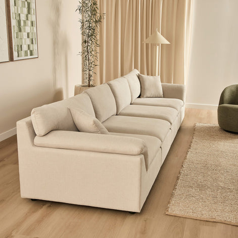 Emery 4 Seater Modular Sofa Oat