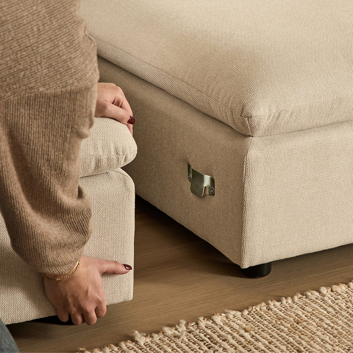 Emery 4 Seater Modular Sofa Oat