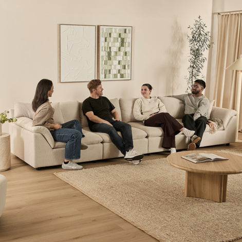 Emery 4 Seater Modular Sofa Oat