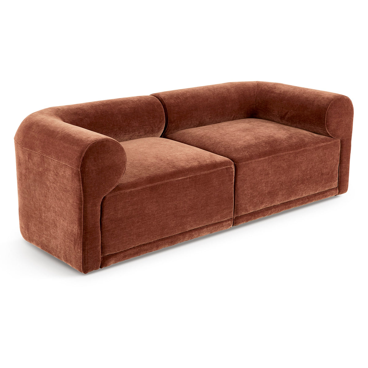 Tully 2 Seater Modular Sofa Cinnamon