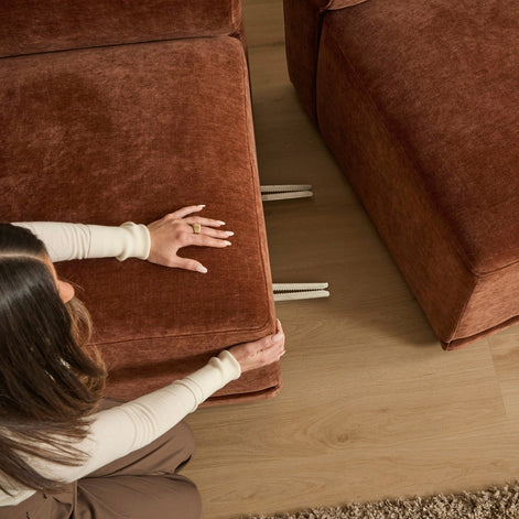 Tully 2 Seater Modular Sofa Cinnamon