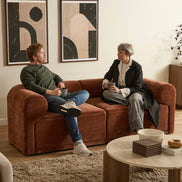 Tully 2 Seater Modular Sofa Cinnamon