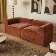 Tully 2 Seater Modular Sofa Cinnamon