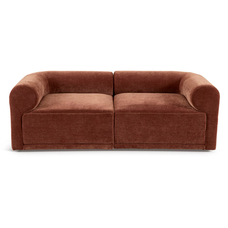 Tully 2 Seater Modular Sofa Cinnamon