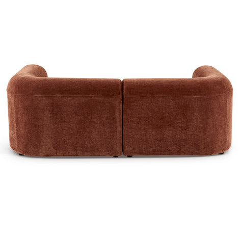Tully 2 Seater Modular Sofa Cinnamon
