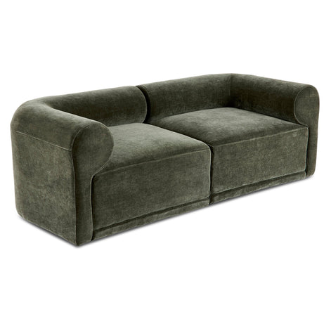 Tully 2 Seater Modular Sofa Olive