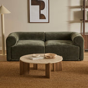 Tully 2 Seater Modular Sofa Olive