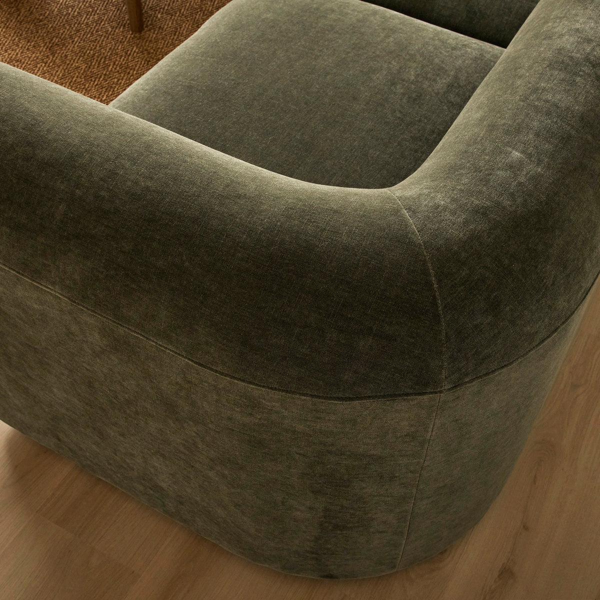 Tully 2 Seater Modular Sofa Olive