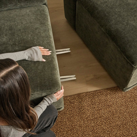 Tully 2 Seater Modular Sofa Olive