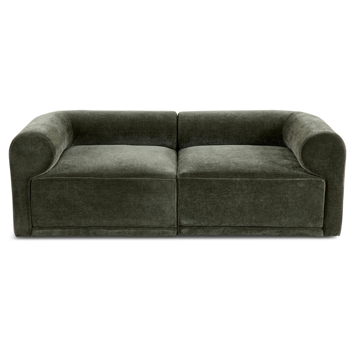 Tully 2 Seater Modular Sofa Olive