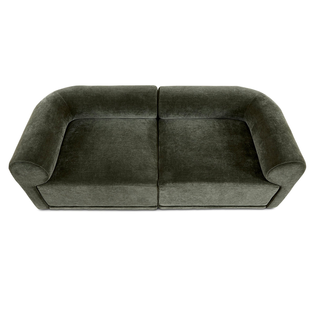 Tully 2 Seater Modular Sofa Olive