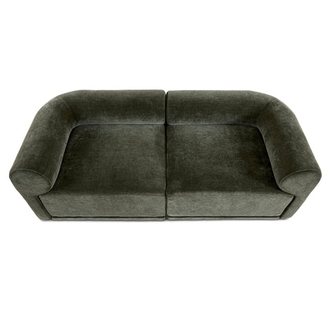 Tully 2 Seater Modular Sofa Olive
