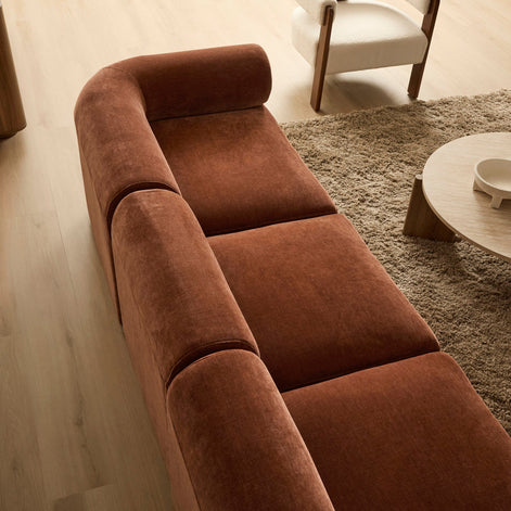 Tully 3 Seater Modular Sofa Cinnamon