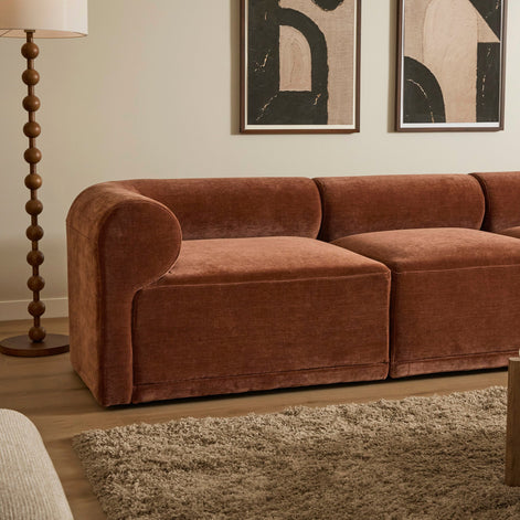Tully 3 Seater Modular Sofa Cinnamon