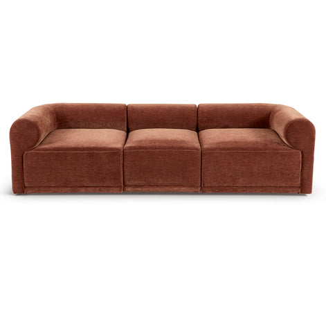 Tully 3 Seater Modular Sofa Cinnamon