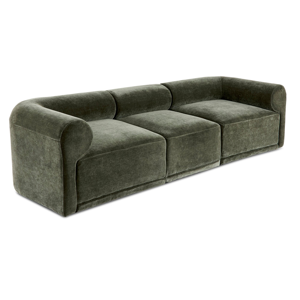 Tully 3 Seater Modular Sofa Olive