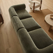 Tully 3 Seater Modular Sofa Olive