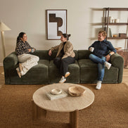 Tully 3 Seater Modular Sofa Olive