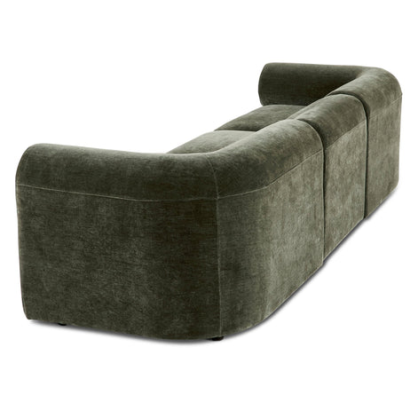 Tully 3 Seater Modular Sofa Olive
