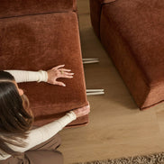 Tully 4 Seater Modular Sofa Cinnamon