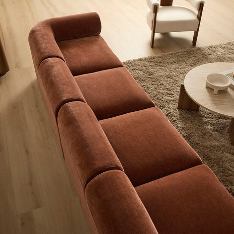 Tully 4 Seater Modular Sofa Cinnamon