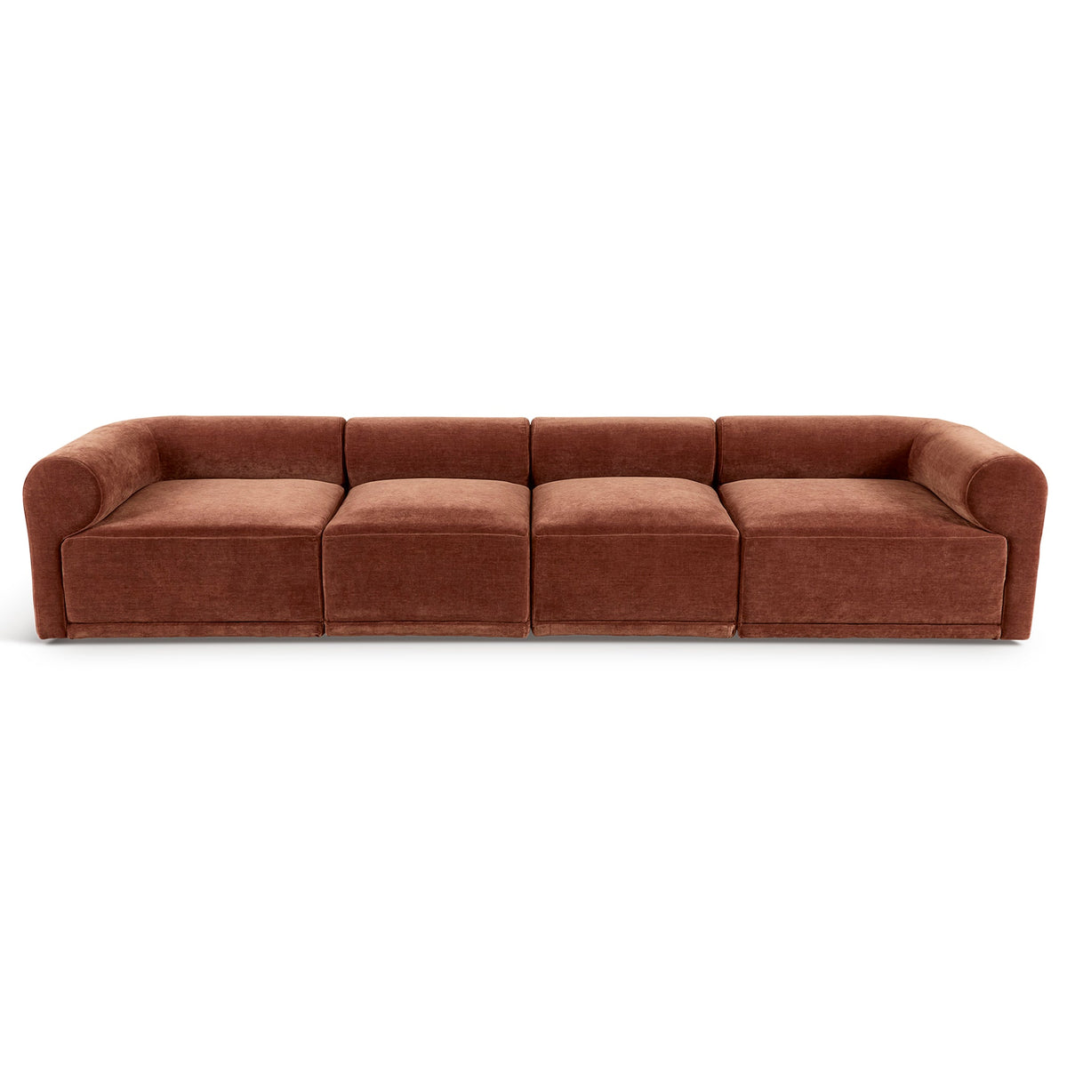 Tully 4 Seater Modular Sofa Cinnamon